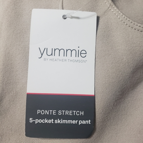 Yummie NWT Sz XL Dena Skimmer Ponte Pant Taupe - Picture 7 of 12